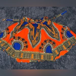 African print flow skirt